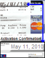 Combo photo shows a credit card receipt dated May 7 and an e-mail dated May 11. The e-mail subject line reads 'MasterCard Activation Confirmation.'